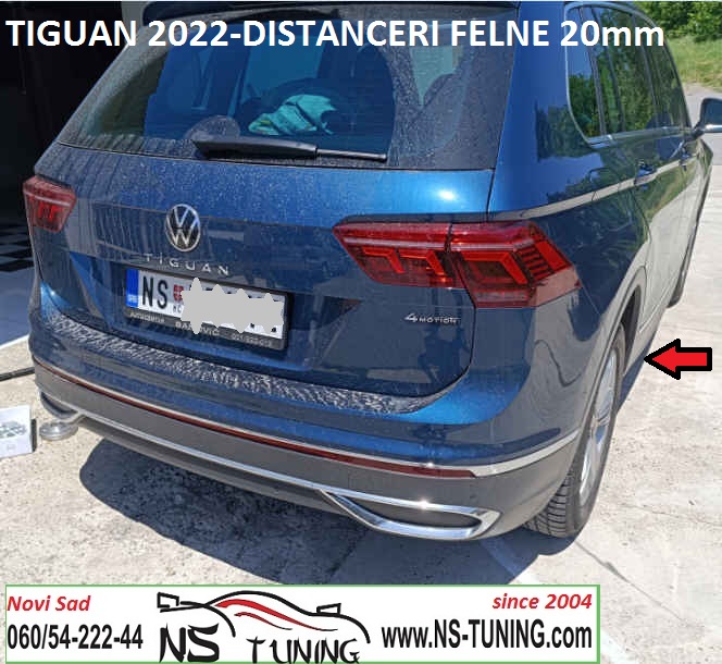 VW TIGUAN DISTANCERI 5x112 15mm 20mm ugradnja servis novi sad ns tuning